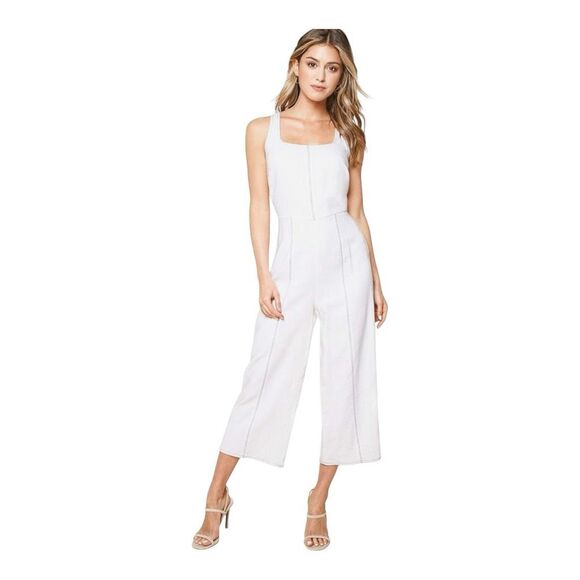 Sugar Lips Bandit Jumpsuit Contrast Stitching cotton/linen blend size M - Picture 1 of 7